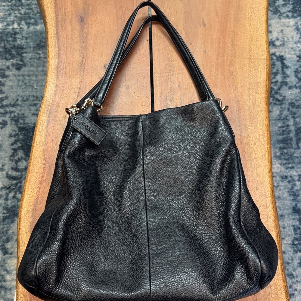 Vintage Coach Large Madison Phoebe Leather Shoulder Bag - Picture 2 of 8